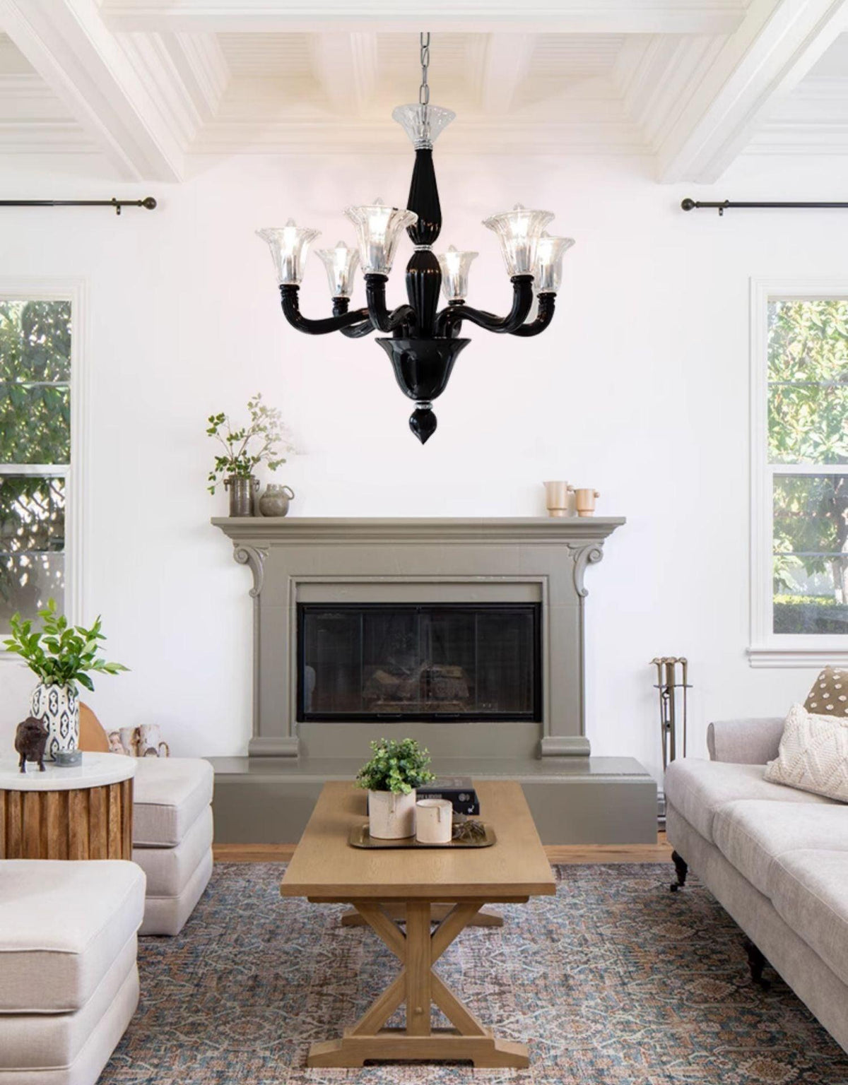 Black Candle Chandelier