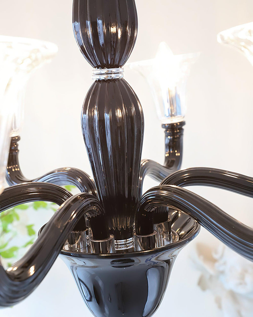 Black Candle Chandelier