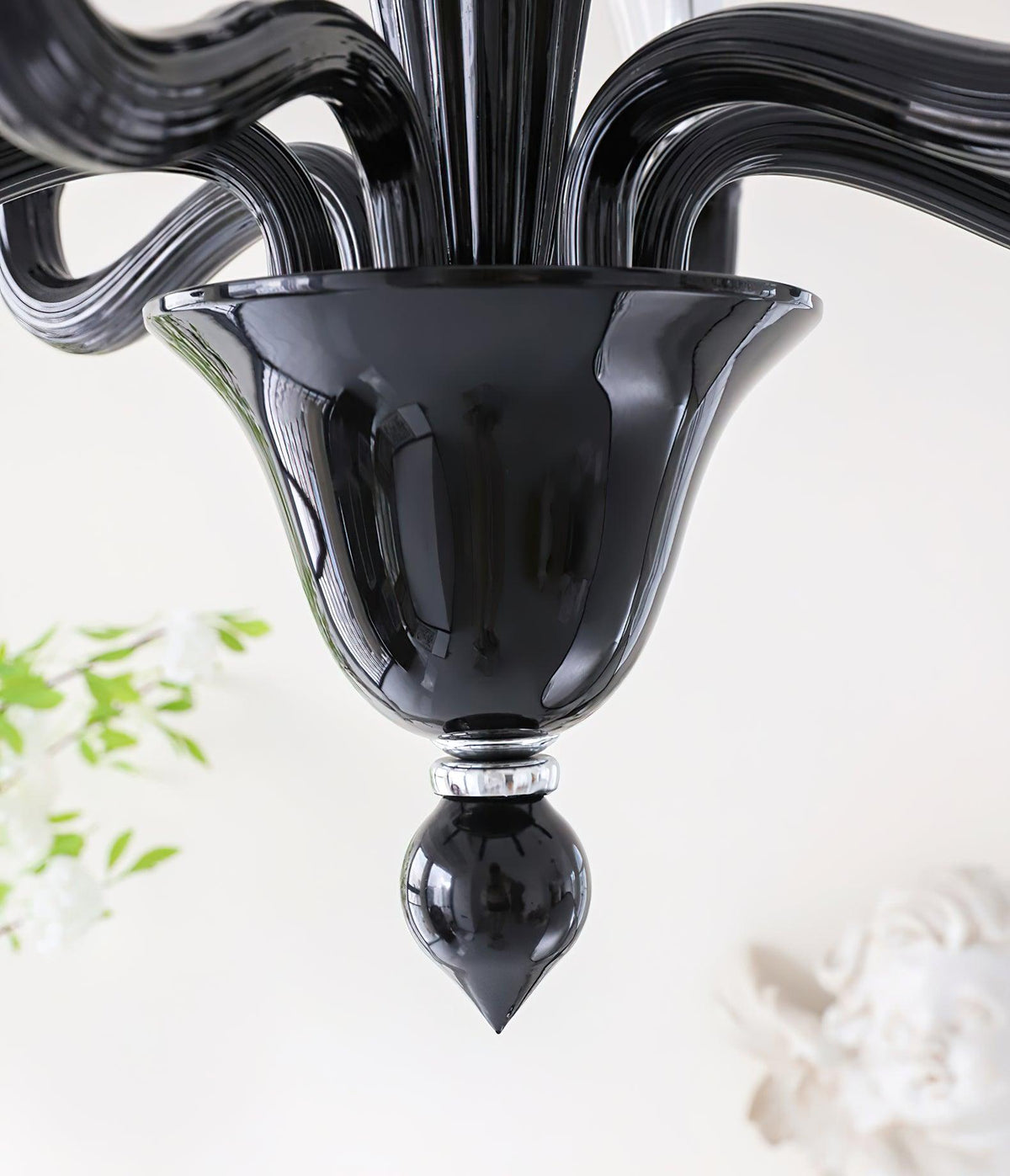 Black Candle Chandelier