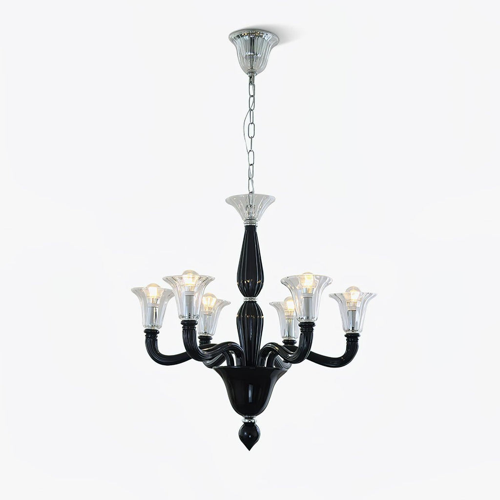 Black Candle Chandelier