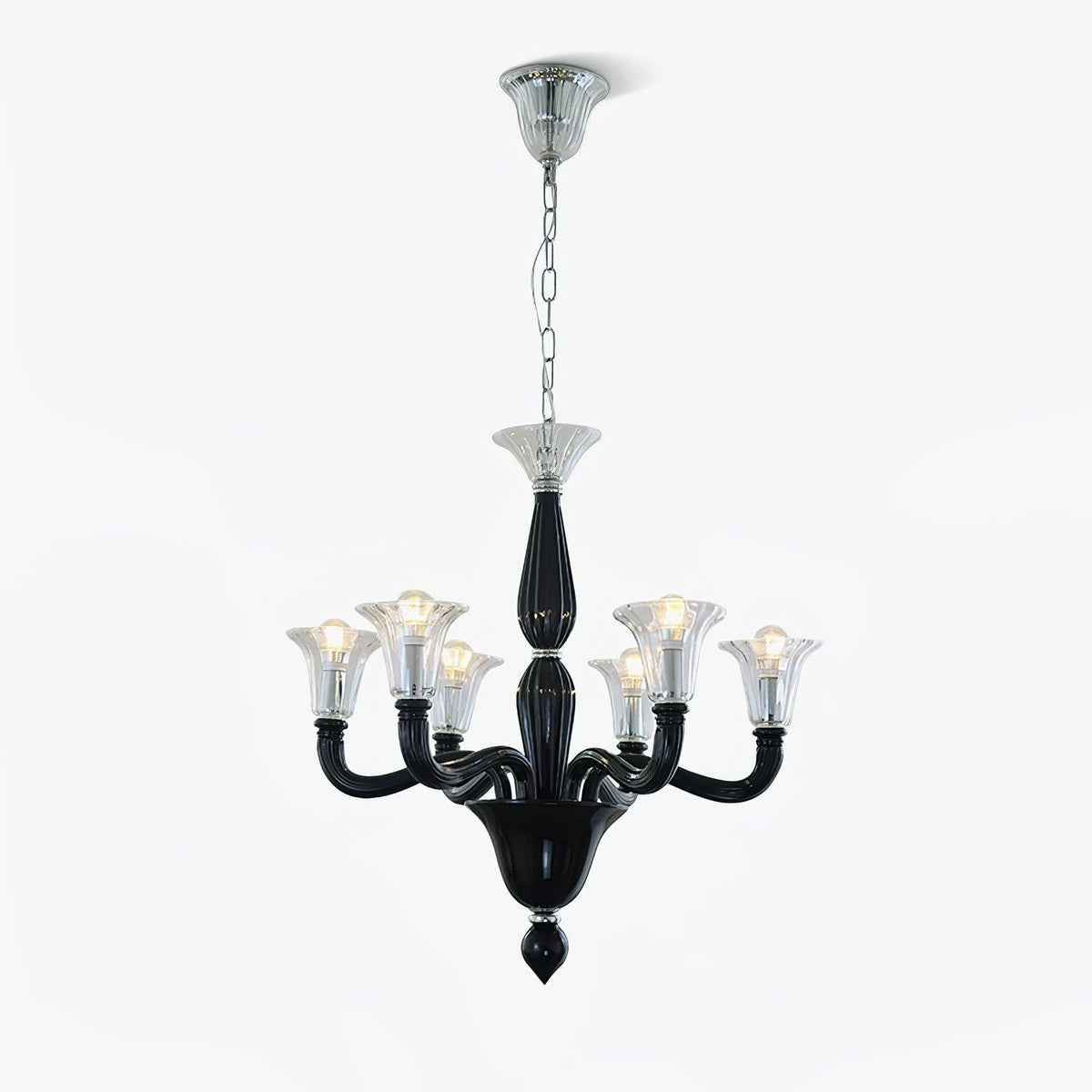 Black Candle Chandelier