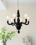 Black Candle Chandelier