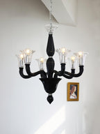 Black Candle Chandelier
