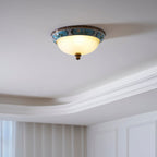 Retro Floral Resin Recessed Ceiling Light