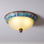 Retro Floral Resin Recessed Ceiling Light