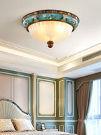 Retro Floral Resin Recessed Ceiling Light