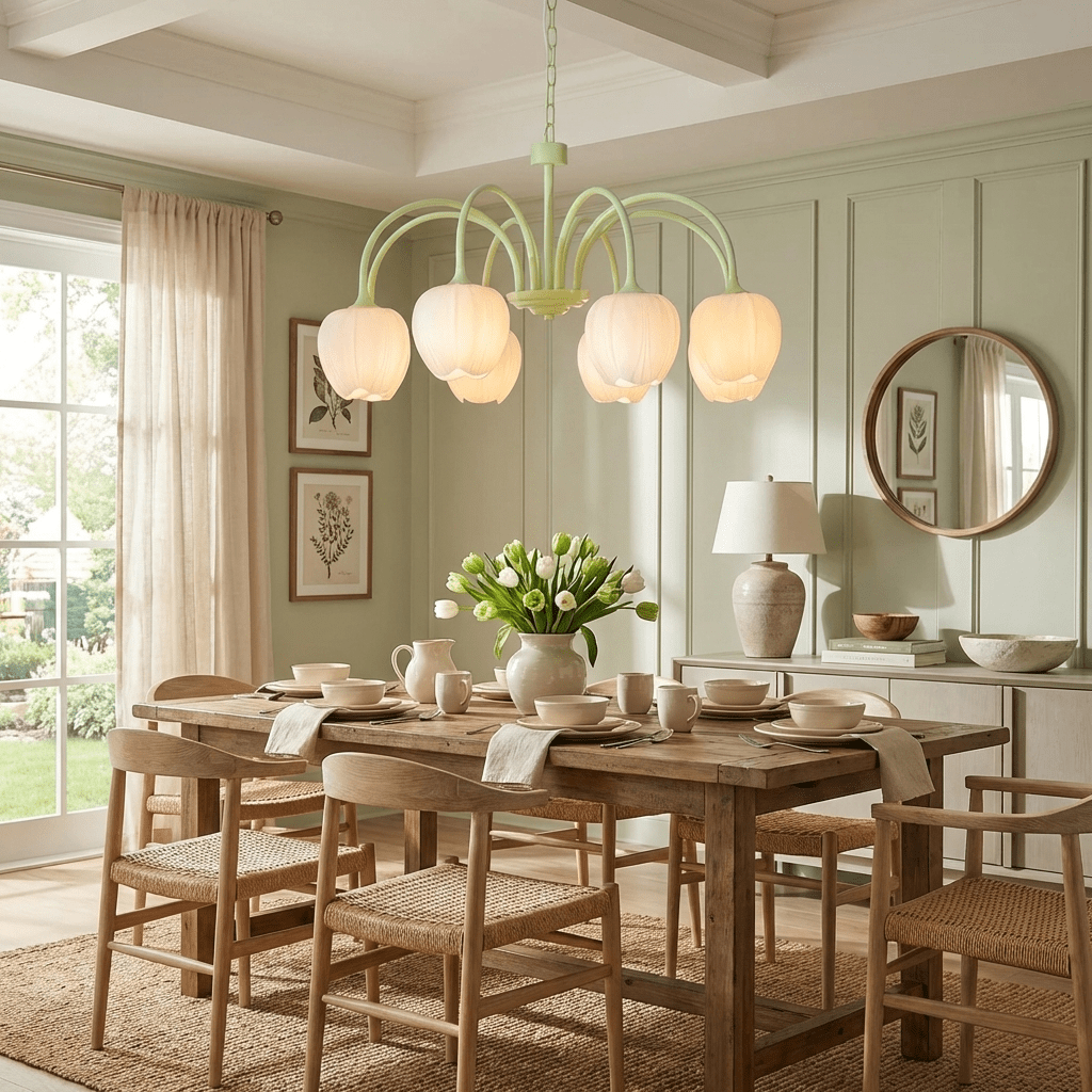 Tulip Matcha Chandelier