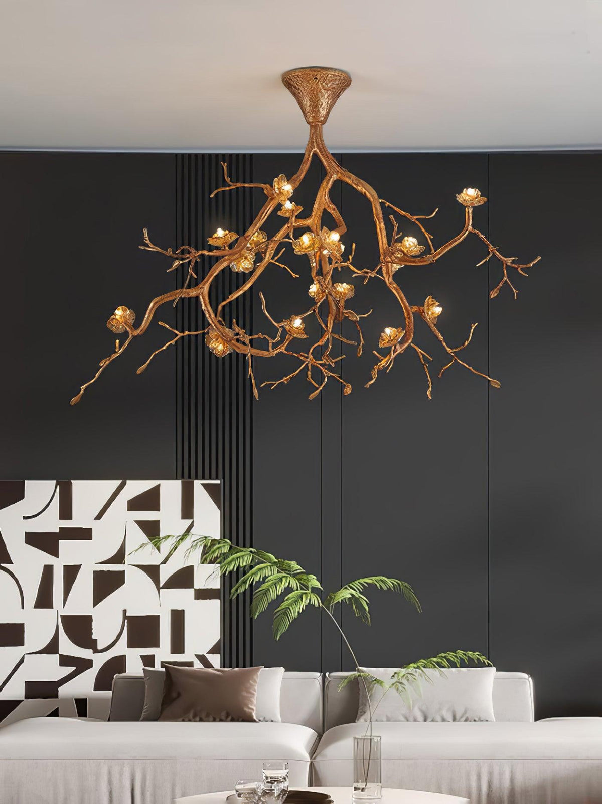 Tree Branches Flower Chandelier