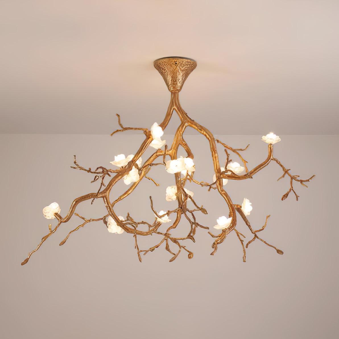 Tree Branches Flower Chandelier