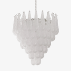 Grid Glass Waterfall Chandelier