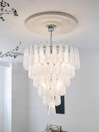Grid Glass Waterfall Chandelier