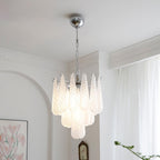 Grid Glass Waterfall Chandelier