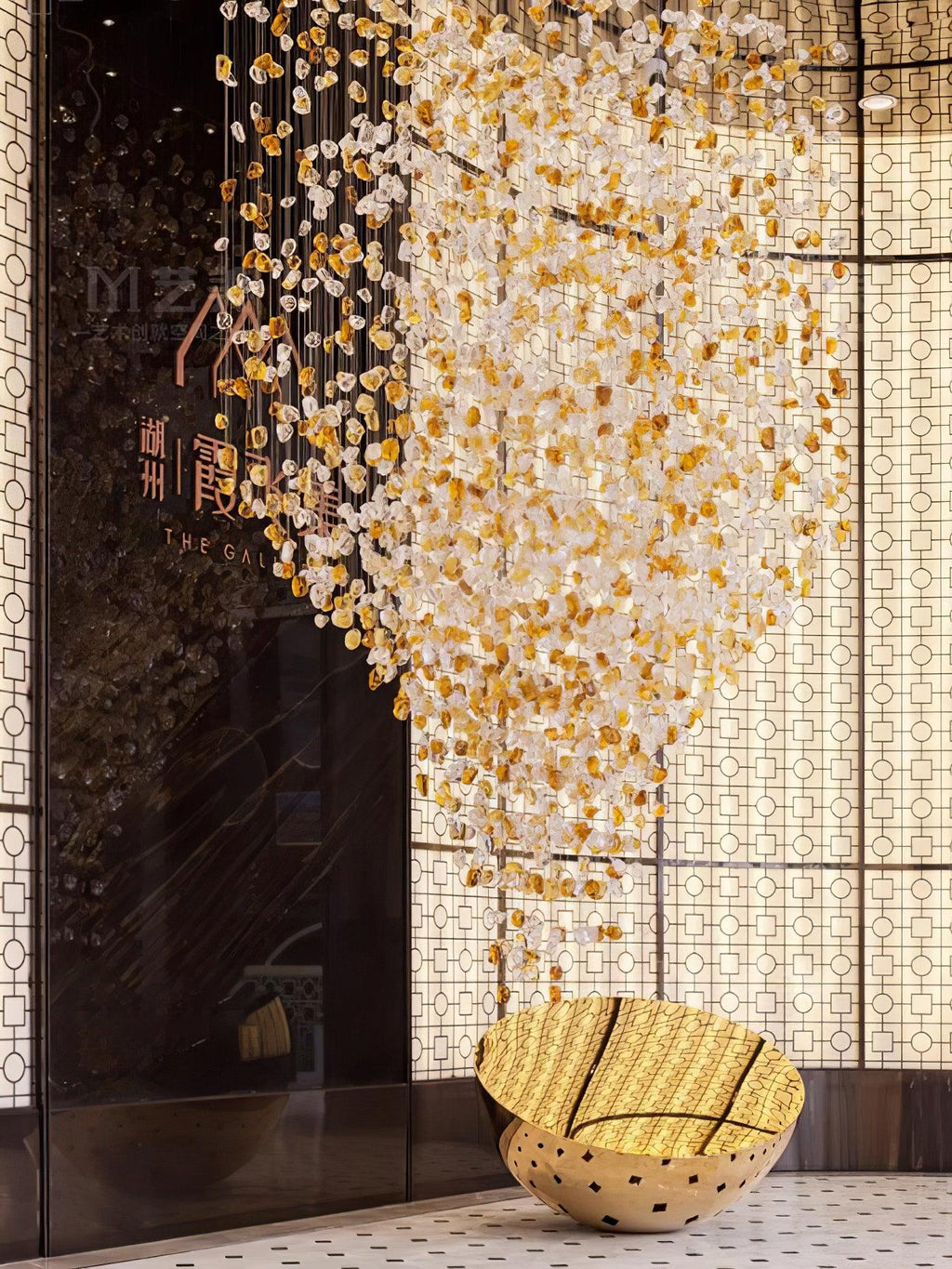 Crystal Stone Chandelier