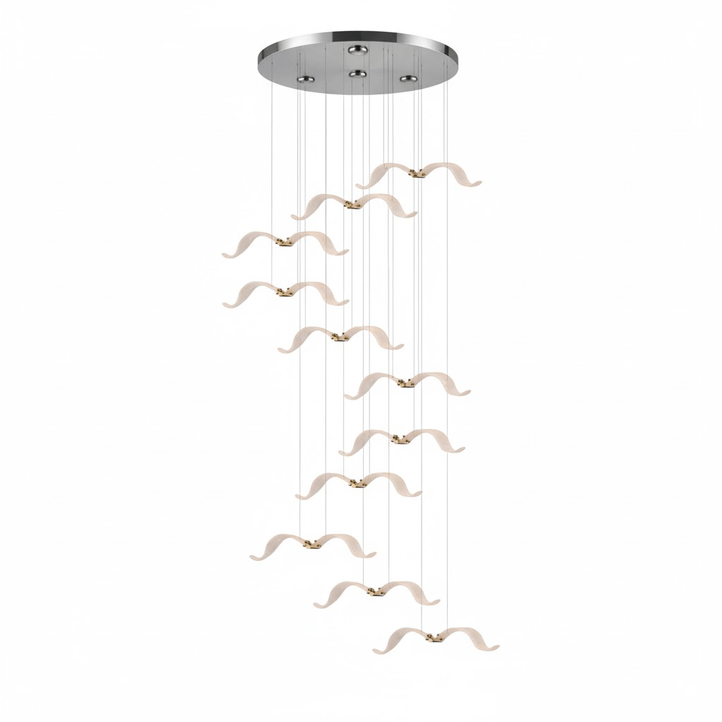 Large Seagull Chandelier