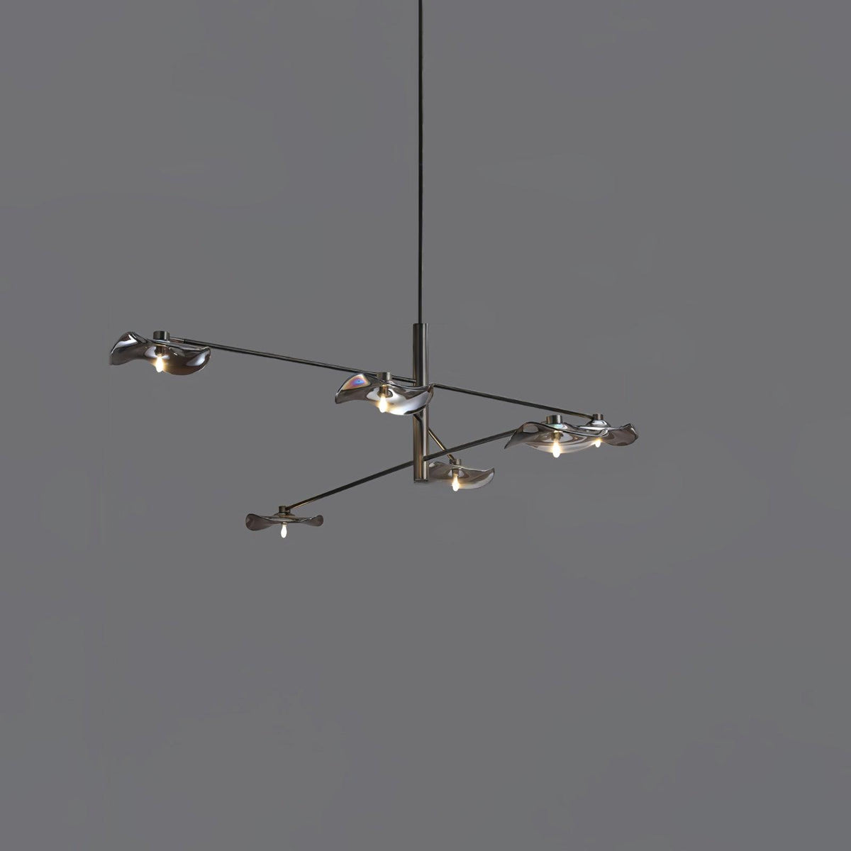 Lotus Leaves Glass Chandelier