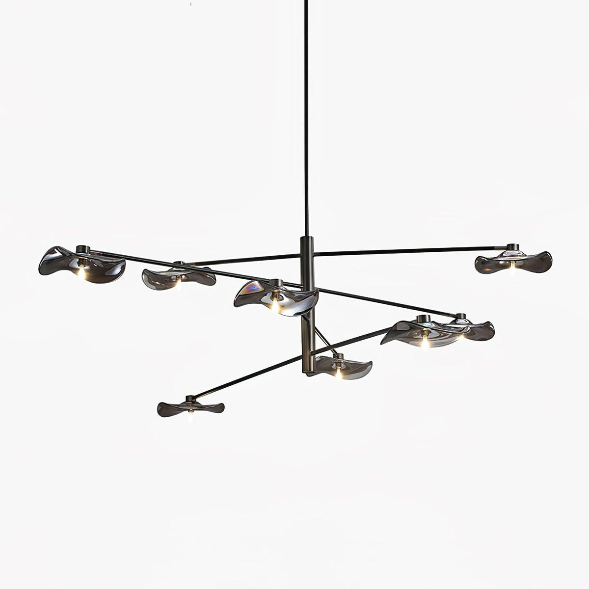 Lotus Leaves Glass Chandelier