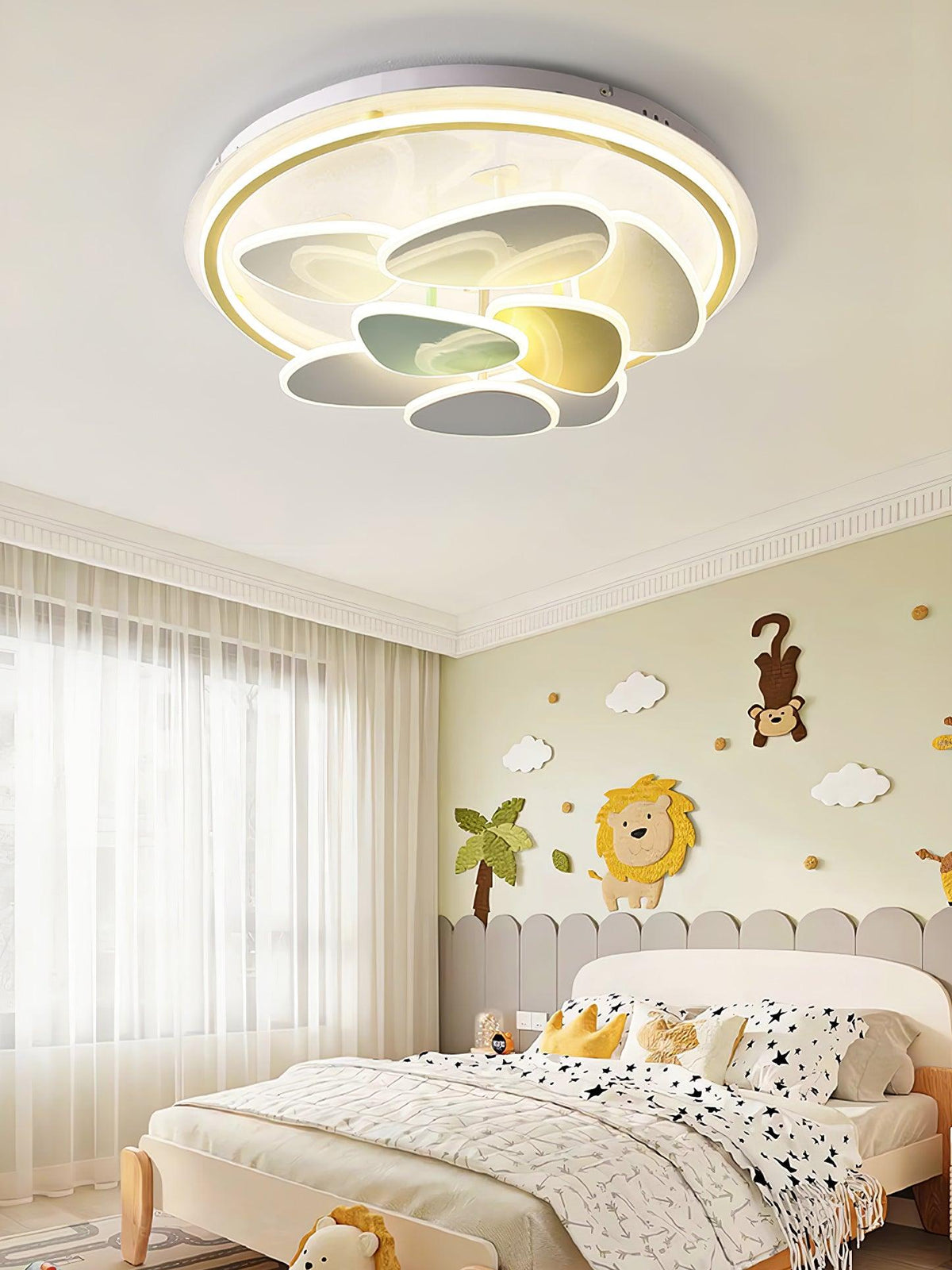 Colorful Cloud Round Ceiling Lamp