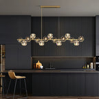 Crystal Glass Ball Chandelier
