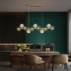 Crystal Glass Ball Chandelier