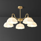 Octagonal Glass Bowl Chandelier