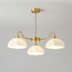 Octagonal Glass Bowl Chandelier