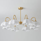 Octagonal Glass Bowl Chandelier