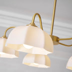 Octagonal Glass Bowl Chandelier