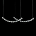 The Gabriel Curved LED Chandelier | Custom Size & Made-to-Order Lighting for Luxury Homes & Commercial Spaces