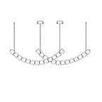 The Gabriel Curved LED Chandelier | Custom Size & Made-to-Order Lighting for Luxury Homes & Commercial Spaces