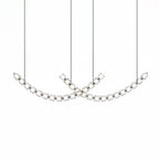The Gabriel Curved LED Chandelier | Custom Size & Made-to-Order Lighting for Luxury Homes & Commercial Spaces