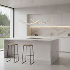 The Gabriel Curved LED Chandelier | Custom Size & Made-to-Order Lighting for Luxury Homes & Commercial Spaces