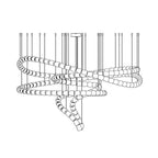 The Gabriel Spiral LED Chandelier | Custom Size & Made-to-Order Lighting for Luxury Residences & Commercial Spaces