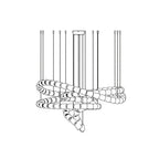 The Gabriel Spiral LED Chandelier | Custom Size & Made-to-Order Lighting for Luxury Residences & Commercial Spaces
