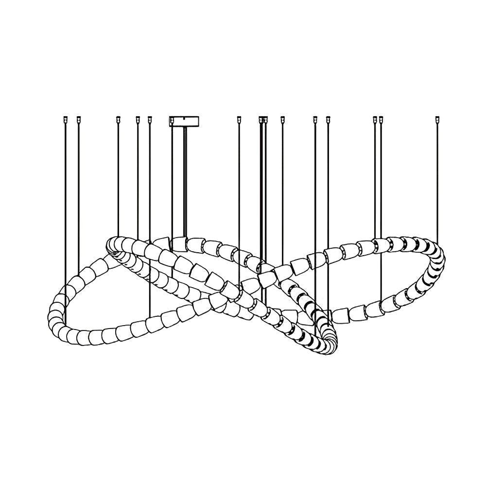 Gabriel Infinity Loop LED Chandelier