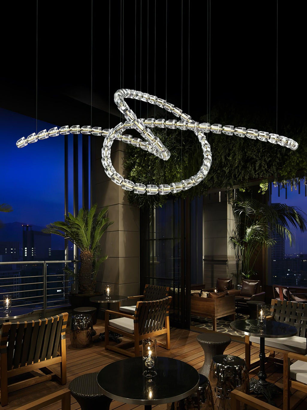 Gabriel Infinity Loop LED Chandelier