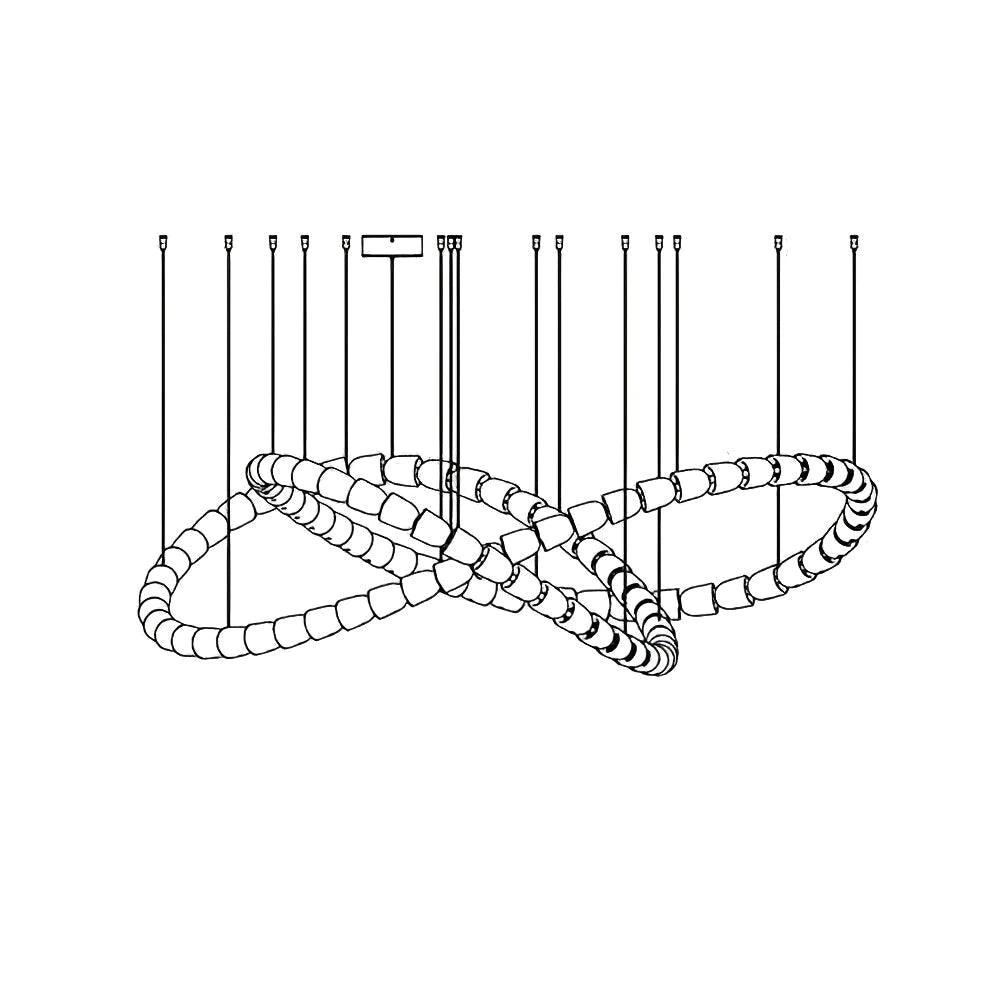 Gabriel Infinity Loop LED Chandelier