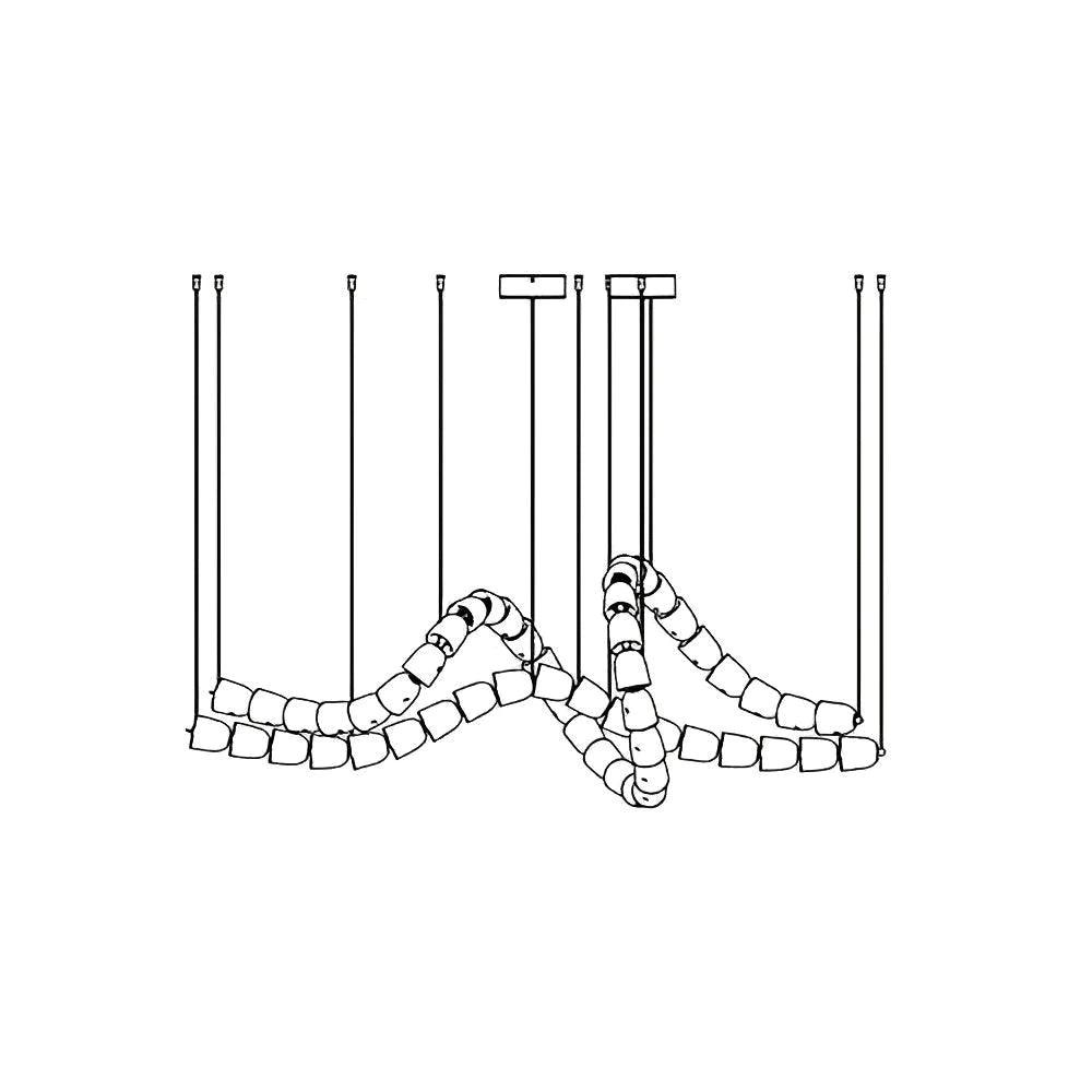 Gabriel Waveform LED Chandelier