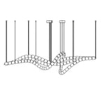 Gabriel Waveform LED Chandelier