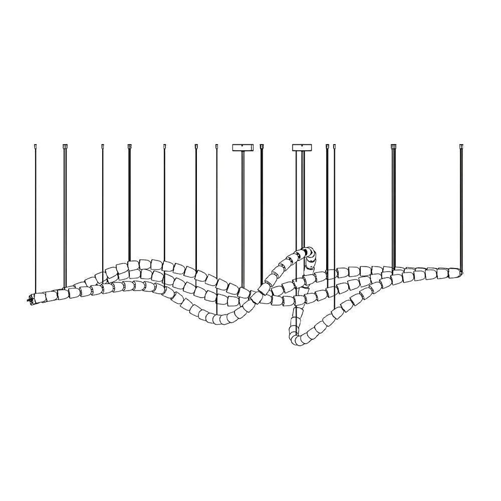 Gabriel Waveform LED Chandelier