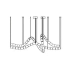 Gabriel Waveform LED Chandelier