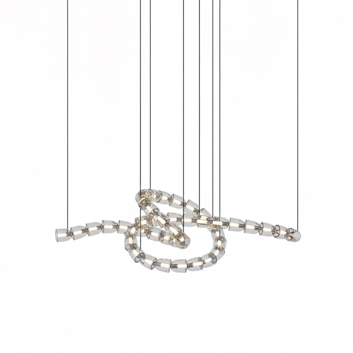 The Gabriel Twist LED Chandelier | Custom Size & Made-to-Order Lighting for Luxury Homes & Commercial Spaces