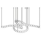 The Gabriel Twist LED Chandelier | Custom Size & Made-to-Order Lighting for Luxury Homes & Commercial Spaces