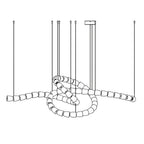 The Gabriel Twist LED Chandelier | Custom Size & Made-to-Order Lighting for Luxury Homes & Commercial Spaces