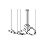 The Gabriel Knot LED Chandelier | Custom Size & Made-to-Order Lighting for Luxury Homes & Commercial Spaces