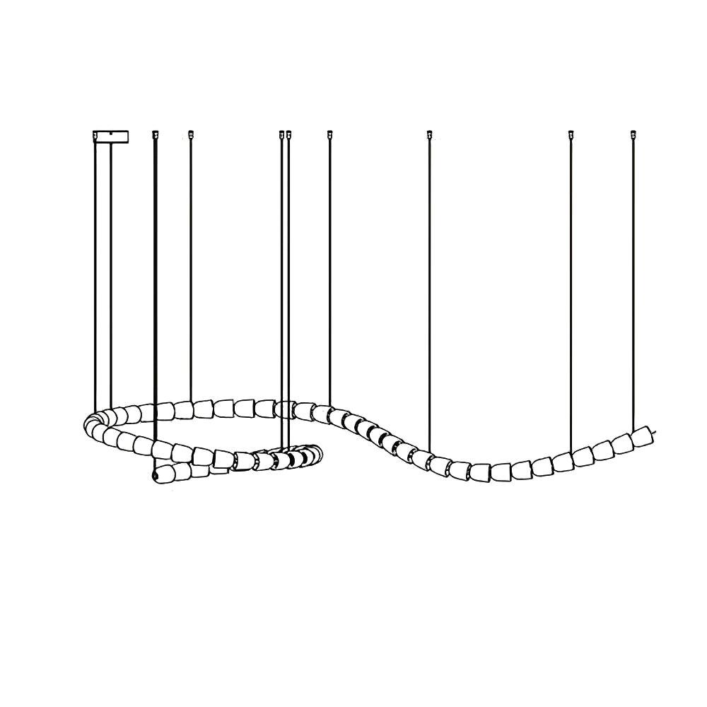 Gabriel Wave LED Chandelier