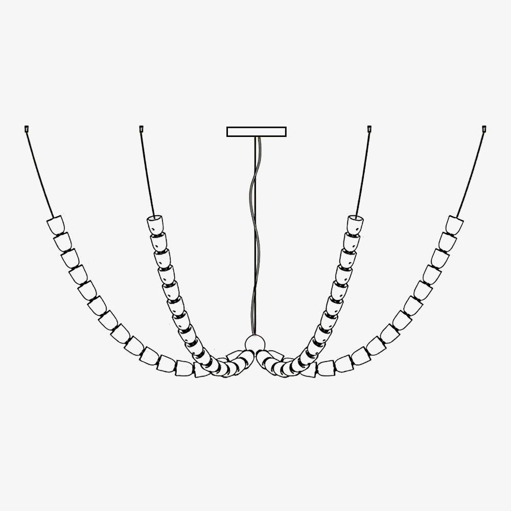 The Gabriel Branch LED Chandelier | Custom Size & Made-to-Order Lighting for Luxury Homes & Commercial Spaces