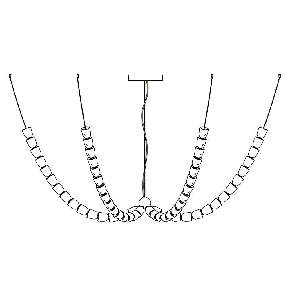 The Gabriel Branch LED Chandelier | Custom Size & Made-to-Order Lighting for Luxury Homes & Commercial Spaces