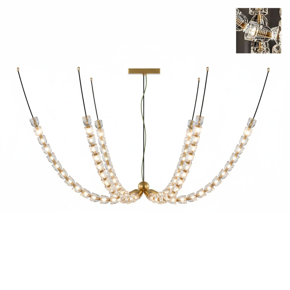 The Gabriel Branch LED Chandelier | Custom Size & Made-to-Order Lighting for Luxury Homes & Commercial Spaces