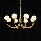 Aurelian Alabaster Globe Chandelier