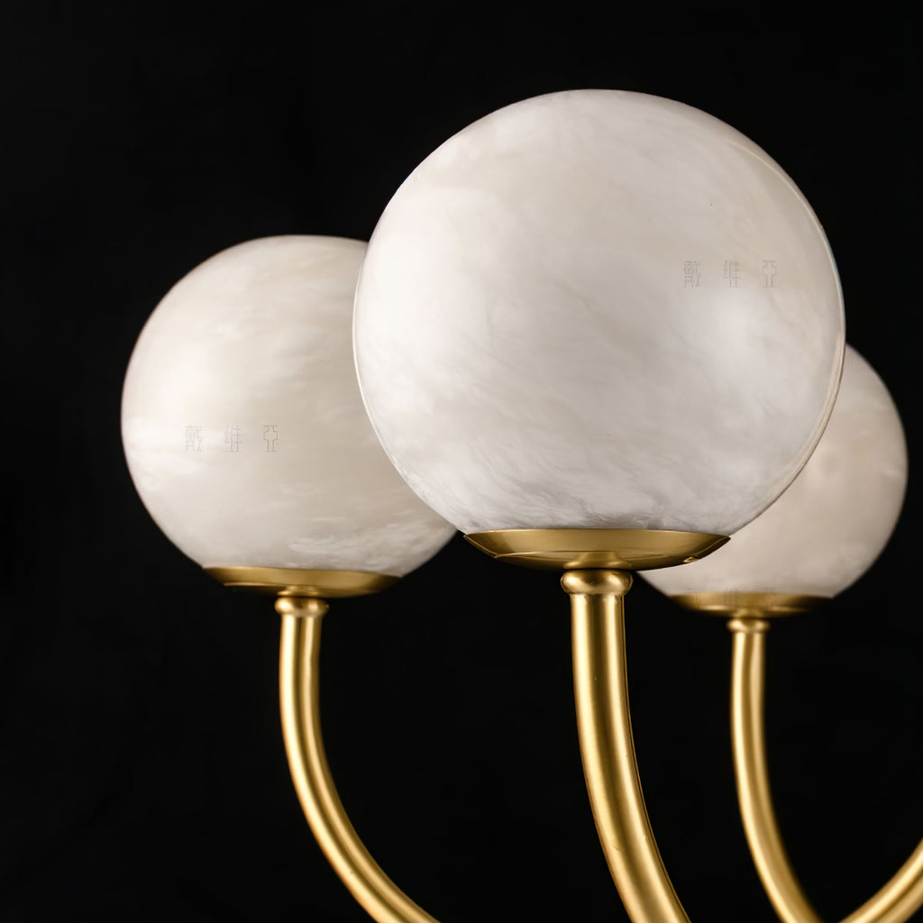 Aurelian Alabaster Globe Chandelier